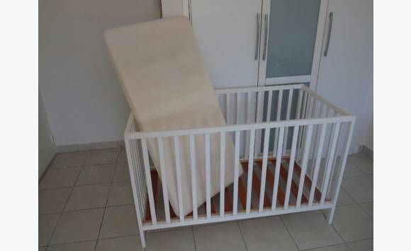 childcare white cot