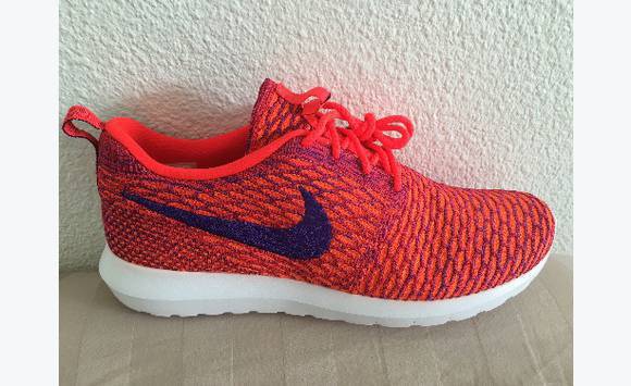 Nike roshe run sale flyknit hombre naranja