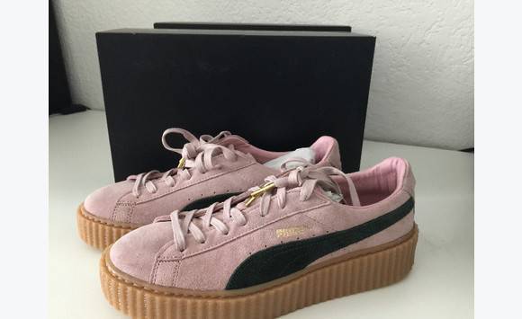 puma creepers rose et noir