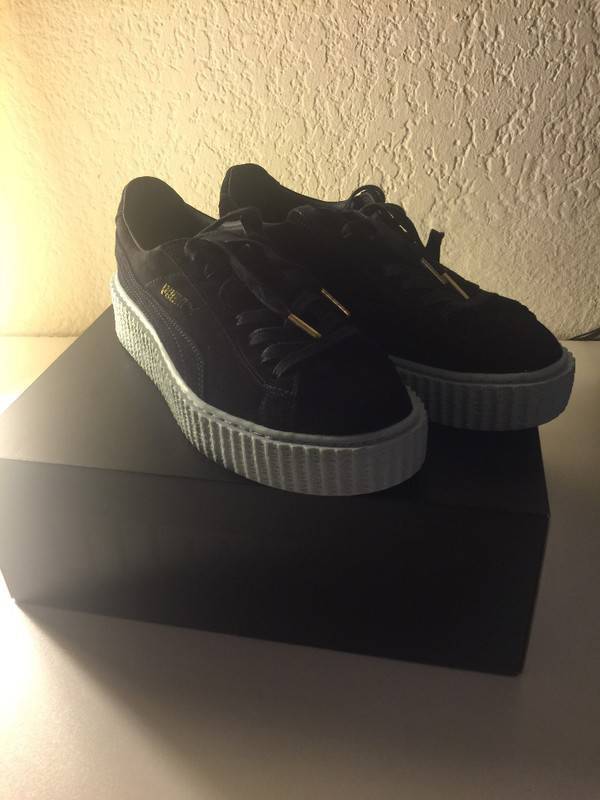 puma rihanna creepers bambino nero