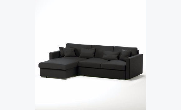 Reversible Corner Sofa 5 Anthracite Grey Squares