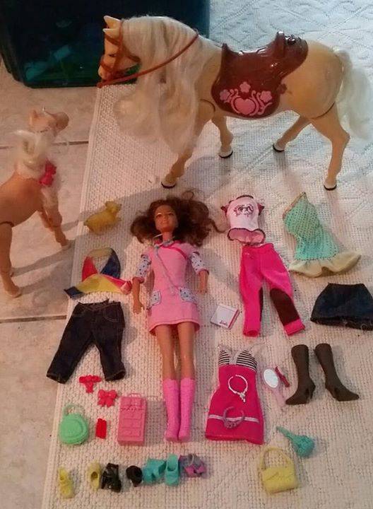 cheval barbie et son poulain