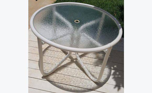 Patio Table Pvc Furniture And Decoration Sint Maarten Cyphoma