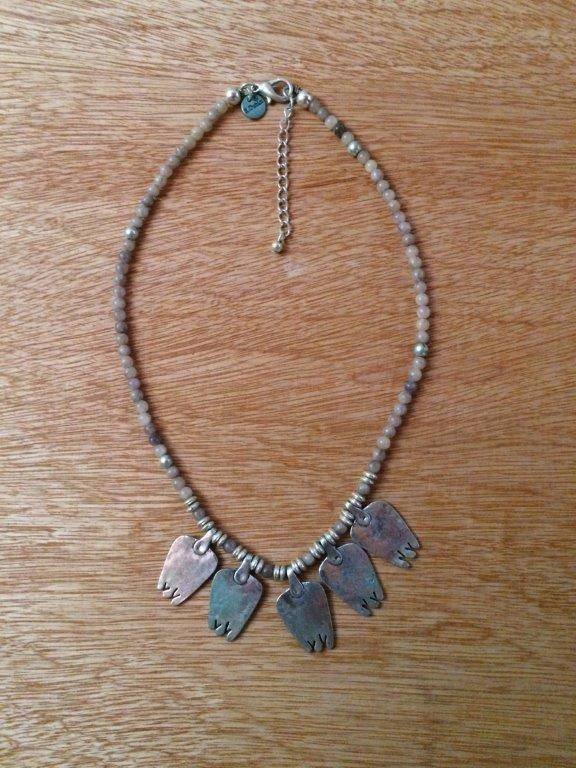 Collier Créateur H Dubin - Alliage Argenté, Ras Du Cou - Bon état D'occasion