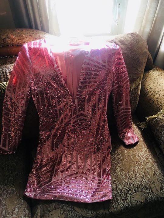Rose Gouden Jurk Kleding Sint Maarten Cyphoma