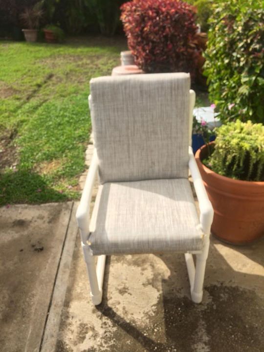 Two Pipefine Chairs Furniture And Decoration Barbados Cyphoma