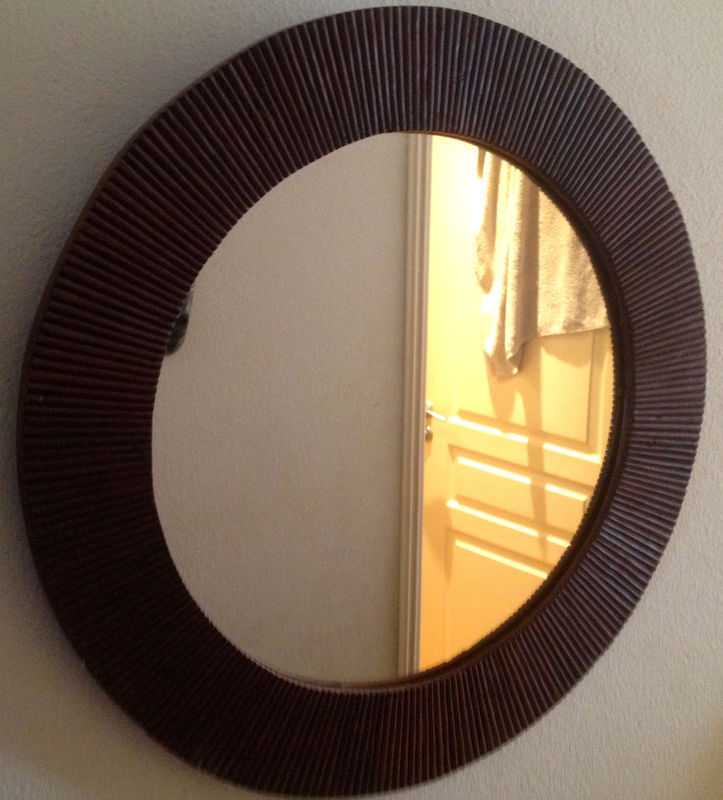 Round Mirror Frame Wood