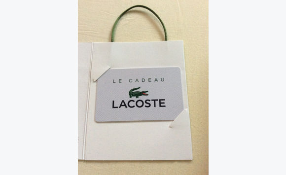 lacoste gift bag