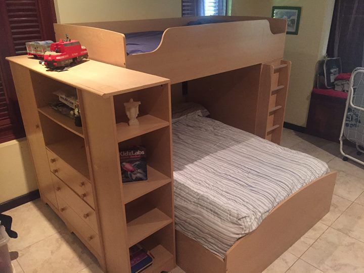 Bunk Bed Set With Two Mattresses Furniture And Decoration