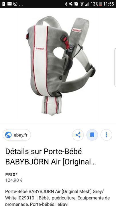 porte bébé babybjorn ebay