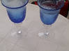 Photo de l'annonce 2 très beaux verres à pied bleus grands Saint-Martin #2