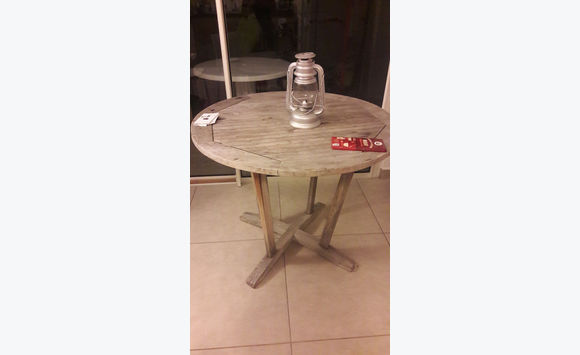 Table Ronde Teck Furniture And Decoration Saint Martin Cyphoma