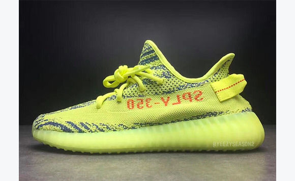 yeezy 350 yellow on feet