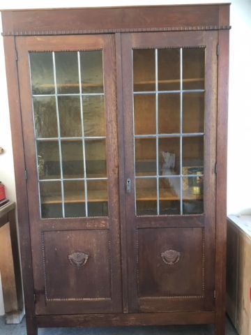 Oak Antique Book Cabinet Furniture And Decoration Sint Maarten