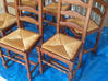 Photo for the classified Lot of 6 chairs in solid oak 4 bars Saint Martin #1