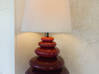 Photo for the classified Red gradient earthenware lamp Saint Martin #0