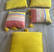 Lot de coussins jaunes